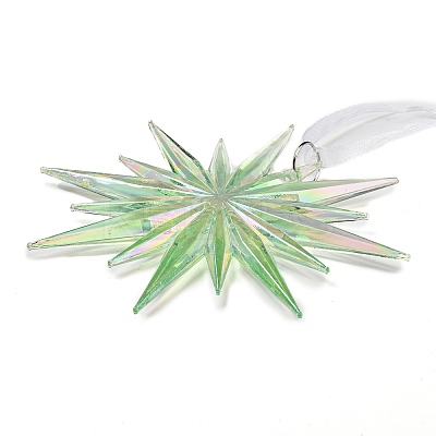Christmas Transparent Plastic Pendant Decoration LS-HJEW-G022-01A-1