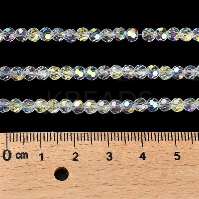 Electroplate Glass Beads Strands EGLA-D030-13-1
