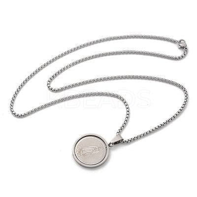 201 Stainless Steel Pendant Necklaces LS-NJEW-Z058-01P-1
