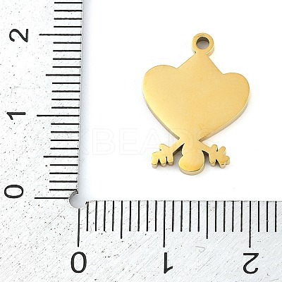 304 Stainless Steel Pendants STAS-F315-01G-1