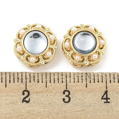 Hollow Brass Beads KK-Q820-36G-1