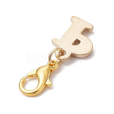 26Pcs Letter A~Z Alloy Rhinestone Pendant Decorations HJEW-JM02653-1