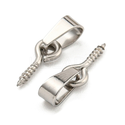 Tarnish Resistant 304 Stainless Steel Screw Eye Pin Peg Bails STAS-R233-01B-P-1
