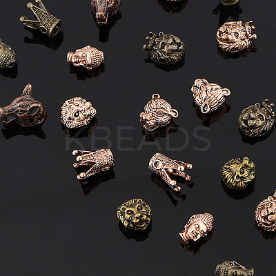 Tibetan Style Alloy Beads PALLOY-PH0013-72-RS-1