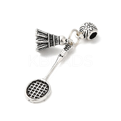Thai Sterling Silver European Dangle Charms STER-NH0002-01AS-1