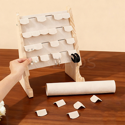 Detachable Wooden Jewelry Tower Display Stands for Earrings Bracelets Watches ODIS-WH0043-265-1