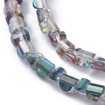 Electroplate Glass Beads Strands EGLA-L023A-HP03-1