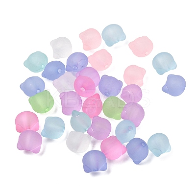 Frosted Transparent Acrylic Beads FACR-C001-01E-1