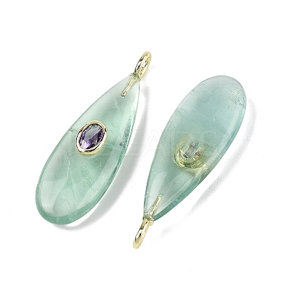 Natural Green Fluorite Pendants G-D357-03G-1