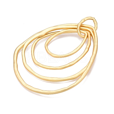 Rack Plating Eco-Friendly Alloy Big Pendants FIND-N005-35G-1