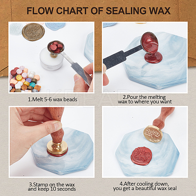 Autumn Theme DIY Scrapbooking Wax Seal Stamp with Wooden Handle AJEW-WH0208-1246-1