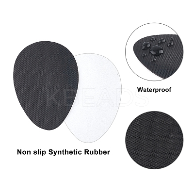 12Pcs 3 Colors  Rubber Non-Slip Shoes Pads AJEW-GF0003-04-1