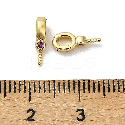 Brass Micro Pave Cubic Zirconia Cup Pearl Peg Bails Pin Pendants KK-S397-01C-1