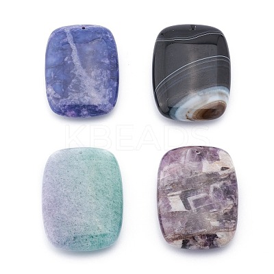Natural Gemstone Pendants G-F695-03-1