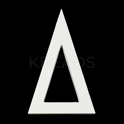 Christmas Wood Triangle Figurines DJEW-A012-02B-1