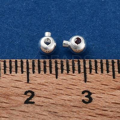 Brass Crimp Beads KK-G479-07S-1