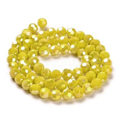 Opaque Glass Beads Stands X-EGLA-A035-P8mm-B04-1