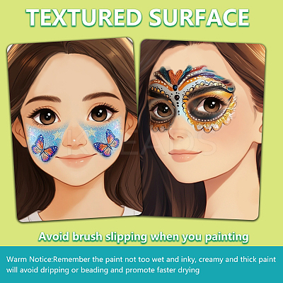 Plastic Makeup Painting Practice Board MRMJ-WH0101-004-1
