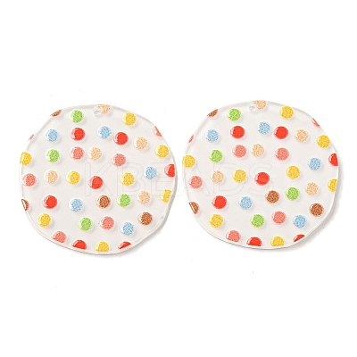Opaque Acrylic Pendants BACR-D002-12C-1