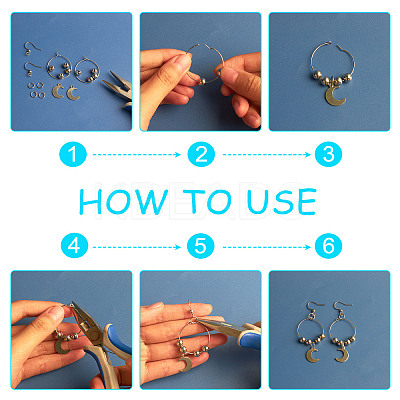 DIY Punk Earring Necklace Making Kits DIY-AR0002-61-1