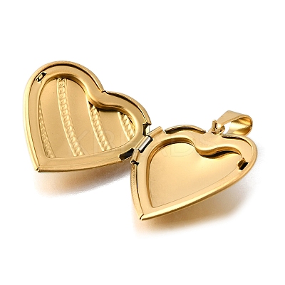 316 Stainless Steel Locket Pendants STAS-N0016-18C-G-1