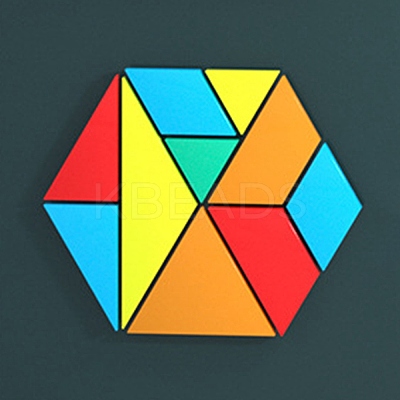 DIY Triangle & Trapezoid & Rhombus Tangram Pieces Display Decoration Silicone Molds LS-DIY-G067-05D-1