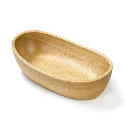 Wood Jewelry Plate Storage Tray WOOD-K010-03-1