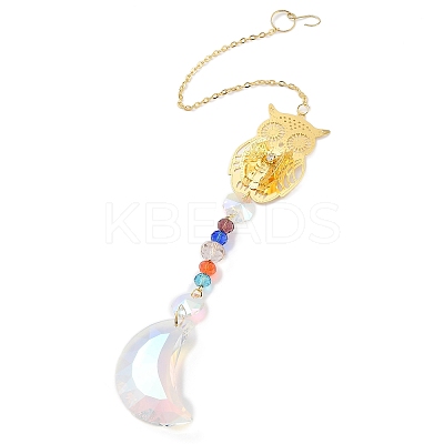Hollow Alloy Hanging Ornaments HJEW-Q012-05A-1
