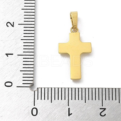 Ion Plating(IP) 304 Stainless Steel Micro Pave Cubic Zirconia Pendants STAS-Z107-08G-12-1
