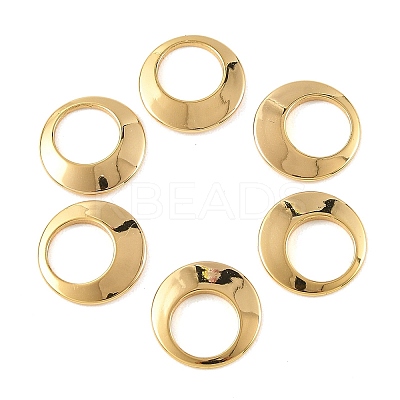 SHEGRACE Brass Flat Round Charms XGR0119G-108G-1