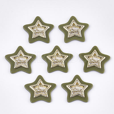 Opaque Acrylic Pendants MACR-T031-06D-1