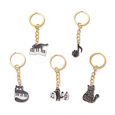 Alloy Enamel Pendant Keychains KEYC-JKC01247-1