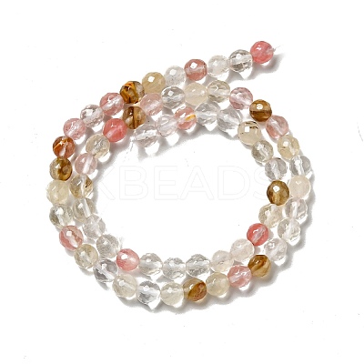 Cherry Quartz Glass Beads Strands G-P476-01B-01-1