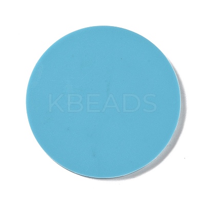 Tarot Theme DIY Flat Round Divination Coaster Food Grade Silicone Molds DIY-G083-02C-1