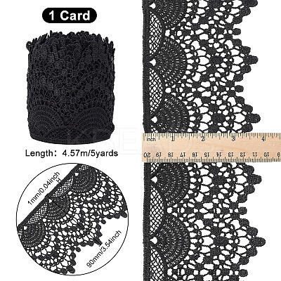 4.8~5 Yards Polyester Lace Trim OCOR-FG0001-81A-1