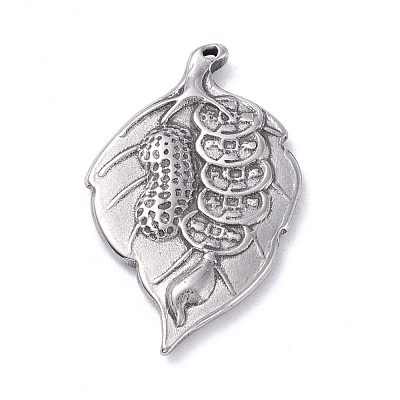 Non-Tarnish 304 Stainless Steel Pendants STAS-P288-10P-1