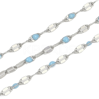 Brass Dapped Chains AJEW-Q153-02P-08-1