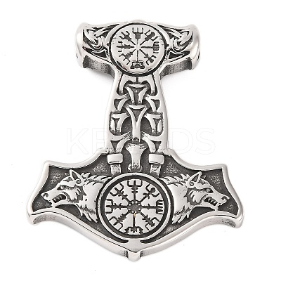 316 Surgical Stainless Steel Pendants STAS-Z073-02AS-04-1