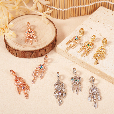 24Pcs 12 Styles Rack Plating Alloy European Dangle Charms MPDL-TA0001-04-1