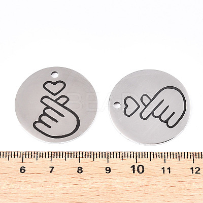 Non-Tarnish 201 Stainless Steel Pendants STAS-T064-38P-29-1