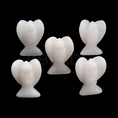 Natural White Jade Gemstone Carved Angle Figurines GG-CBA8396-A16-1