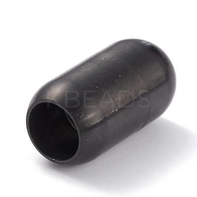 Ion Plating(IP) 304 Stainless Steel Magnetic Clasps with Glue-in Ends STAS-G239-12B-1