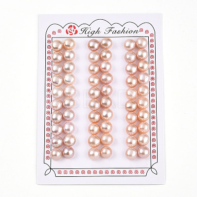 Grade 3A Natural Cultured Freshwater Pearl Beads PEAR-N018-3A-8085B-1