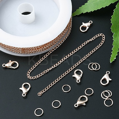 DIY Chain Bracelet Necklace Making Kit DIY-YW0006-43-1