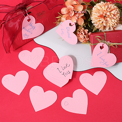 200Pcs Heart Paper Gift Tags CDIS-SP0001-14C-1