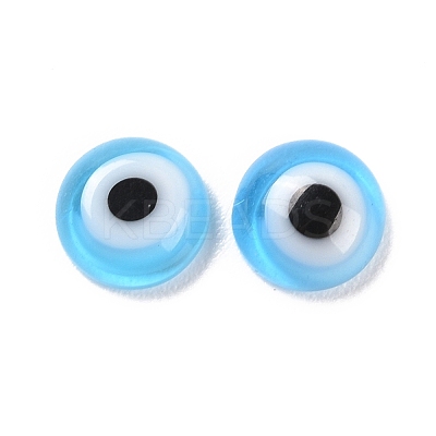 Handmade Lampwork Evil Eye Cabochons LAMP-E022-01C-1