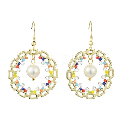 Seed Bead Dangle Earrings EJEW-MZ00744-02-1