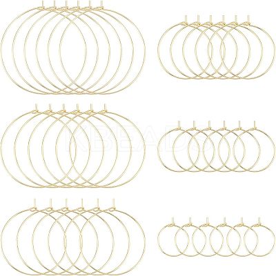 304 Stainless Steel Wine Glass Charms Rings STAS-UN0001-72G-1