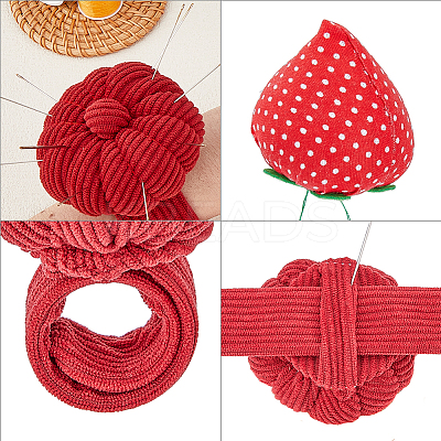 1Pc Cotton Corduroy Pumpkin Needle Holder Pillow DIY-HY0001-58-1