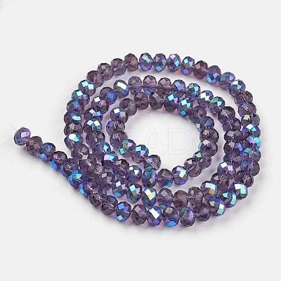 Electroplate Glass Beads Strands LS-EGLA-A044-T8mm-L15-1